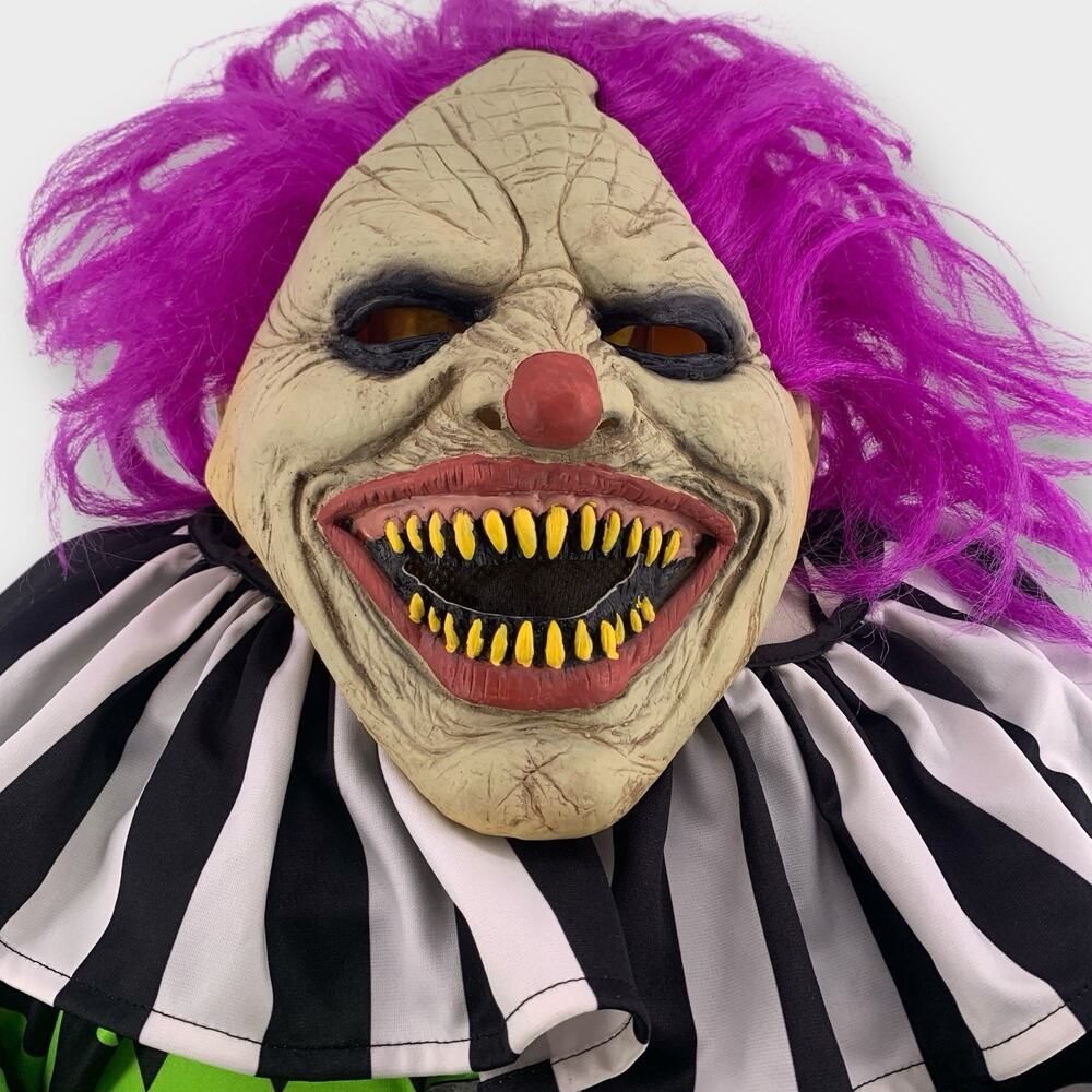 Psycho Sideshow Shackles The Clown Evil Mask Adult M Costume California Costumes - Picture 2 of 12